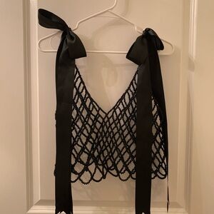 Zara beaded bow top